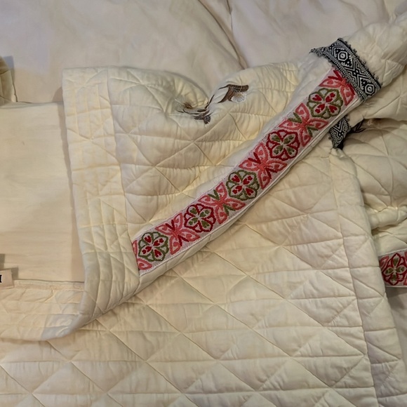 POL boutique Med Floral Embroidered Medium Jacket Wrap Sz M grandmacore - Picture 10 of 14